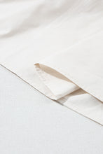 Load image into Gallery viewer, Pale Khaki Sweatshirt Poplin Mini Dress