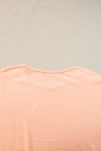 Load image into Gallery viewer, Apricot Pink Button Detail Batwing Sleeve Casual Tee
