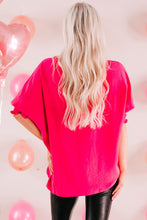 Load image into Gallery viewer, Pink Smocked Wrist Shift Top