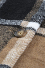 Load image into Gallery viewer, Rose Plaid Print Buttoned Shirt Jacket