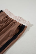 Load image into Gallery viewer, Chestnut Color Block Detail Casual Two-piece Outfit