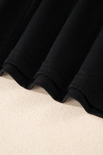 Load image into Gallery viewer, Black Asymmetric Criss Cross One Shoulder T Shirt