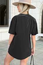 Load image into Gallery viewer, Pink Guitar Slogan Letter Graphic Print Oversized T Shirt