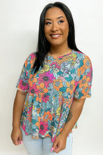 Load image into Gallery viewer, Sky Blue Pocket Short Sleeve Drawstring Lounge Set