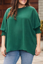 Load image into Gallery viewer, Pink Smocked Wrist Shift Top