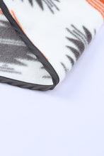 Load image into Gallery viewer, Gray Western Aztec Snap Buttoned Fleece Jacket