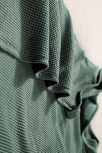 Load image into Gallery viewer, Mist Green Waffle Knit Patched Pocket Tank and Drawstring Shorts Set