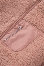 Load image into Gallery viewer, Pink Sherpa Zip Hooded Teddy Jacket