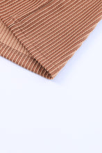 Load image into Gallery viewer, Gray Striped Ribbed Knit T-shirt Shift Dress