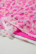 Load image into Gallery viewer, Bonbon Flowery Mesh Short Puff Sleeve Blouse