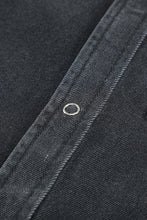 Load image into Gallery viewer, Black Ripped Denim Jacket