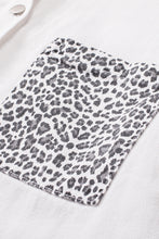 Load image into Gallery viewer, Black Contrast Leopard Denim Jacket