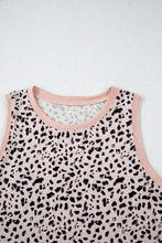 Load image into Gallery viewer, Leopard Print Round Neck Tank Top