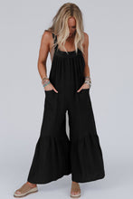 Load image into Gallery viewer, Gray Wide Leg Ruffle Jumpsuit