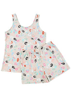 Load image into Gallery viewer, Apricot Leopard Print Tank and Shorts Lounge Set