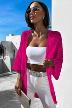 Load image into Gallery viewer, Rose Hollow-out Bracelet Sleeve Knit Cardigan