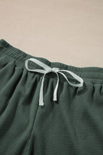 Load image into Gallery viewer, Mist Green Waffle Knit Patched Pocket Tank and Drawstring Shorts Set