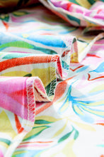 Load image into Gallery viewer, White Floral Print Ruffled Sleeveless Midi Dress