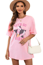 Load image into Gallery viewer, White Lets Go Girls Western Graphic Tee