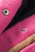 Load image into Gallery viewer, Black Contrast Trimmed Leopard Teddy Shacket