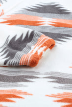 Load image into Gallery viewer, Gray Western Aztec Snap Buttoned Fleece Jacket