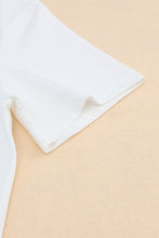 Load image into Gallery viewer, White American Flag Boots Pattern Graphic Tee