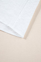 Load image into Gallery viewer, White Ruffle Accent Flutter Sleeve Notch Neck Top