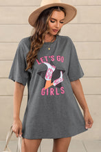 Load image into Gallery viewer, White Lets Go Girls Western Graphic Tee