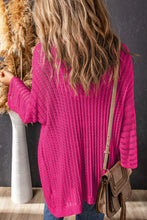 Load image into Gallery viewer, Rose Hollow-out Bracelet Sleeve Knit Cardigan