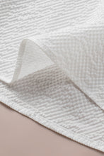 Load image into Gallery viewer, White Ruffle Accent Flutter Sleeve Notch Neck Top