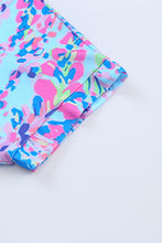 Load image into Gallery viewer, Purple Abstract Floral Print Sleeveless Maxi Dress