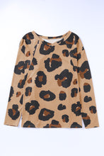 Load image into Gallery viewer, Leopard Pocket Short Sleeve Drawstring Lounge Set