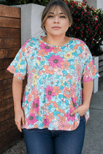 Load image into Gallery viewer, Sky Blue Pocket Short Sleeve Drawstring Lounge Set