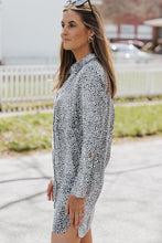 Load image into Gallery viewer, Long Sleeve Leopard Animal Print Shirt Dress
