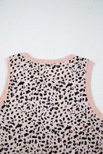 Load image into Gallery viewer, Leopard Print Round Neck Tank Top