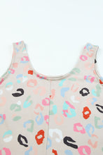 Load image into Gallery viewer, Apricot Leopard Print Tank and Shorts Lounge Set