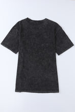 Load image into Gallery viewer, Black Mineral Wash NASHVILLE Vintage Graphic T Shirt
