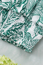 Load image into Gallery viewer, Green Boho Floral Sleeveless Wide Leg Pocket Pants Set