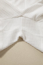 Load image into Gallery viewer, White Casual Textured Tee and Drawstring Shorts Set