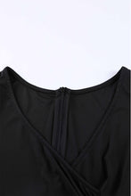 Load image into Gallery viewer, Green Ruffled Sleeve Wrap V Neck Midi Dress