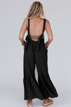 Load image into Gallery viewer, Gray Wide Leg Ruffle Jumpsuit