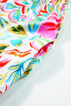 Load image into Gallery viewer, White Floral Print Ruffled Sleeveless Midi Dress