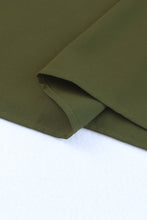 Load image into Gallery viewer, Black Split V Neck Ruffled Sleeves Shirt Dress