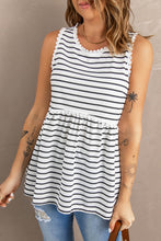 Load image into Gallery viewer, Black Striped Tank Top