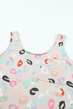Load image into Gallery viewer, Apricot Leopard Print Tank and Shorts Lounge Set