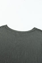 Load image into Gallery viewer, Gray Crinkled Texture Tee and Jogger Pants Set