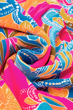 Load image into Gallery viewer, Rose Red Boho Floral V Neck Ruffle Tiered Long Dress