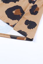 Load image into Gallery viewer, Leopard Pocket Short Sleeve Drawstring Lounge Set