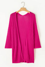 Load image into Gallery viewer, Rose Hollow-out Bracelet Sleeve Knit Cardigan
