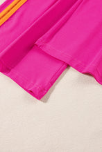 Load image into Gallery viewer, Strawberry Pink Color Block Detail Casual Two-piece Set